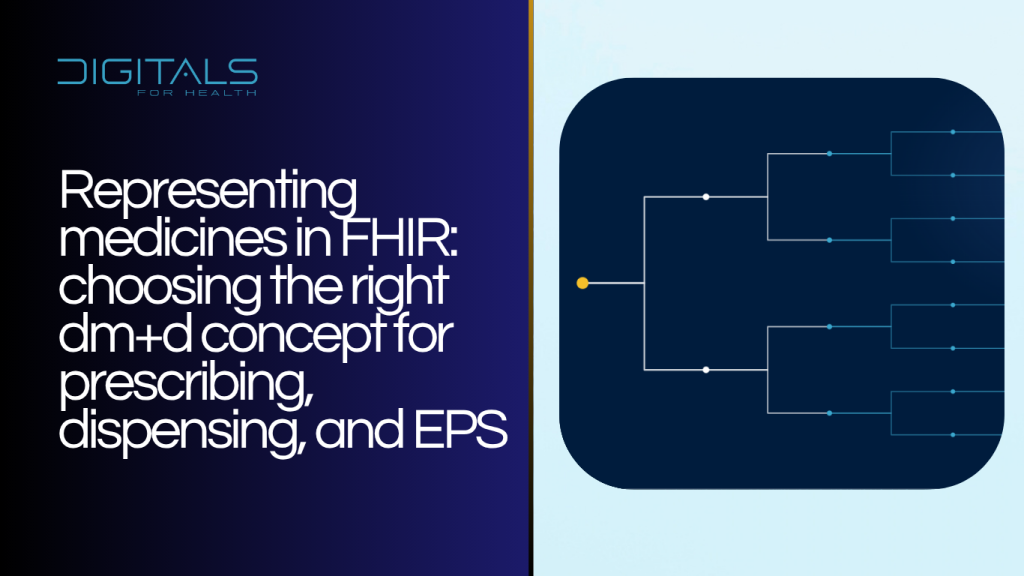 Representing medicines in FHIR: choosing the right dm+d concept for prescribing, dispensing, and EPS