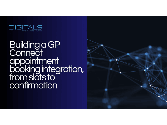 Building a GP Connect appointment booking integration