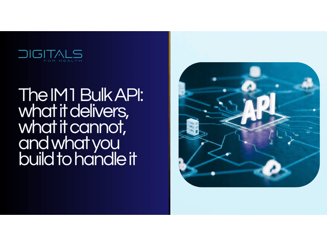 IM1 Bulk API