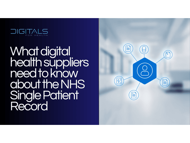 NHS Single Patient Record
